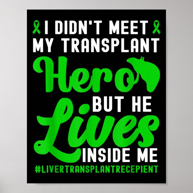 Póster New Liver Owner Funny Liver Transplant Survivor  (Frente)
