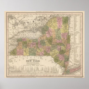 Póster New Map Of New York