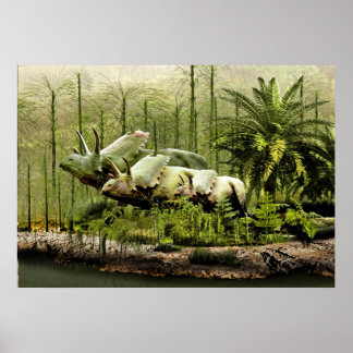 Póster New Mexico Pentaceratops