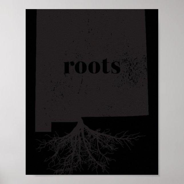 Póster New Mexico Roots State Map Shirt Home Love Pride G (Frente)