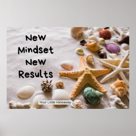 Póster "New Mindset" Positive Quotes "Poster"
