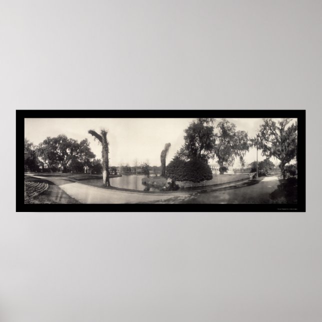 Póster New Orleans City Park Foto 1909 (Frente)