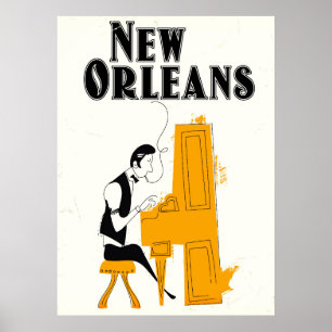 Póster New Orleans Honky Tonk