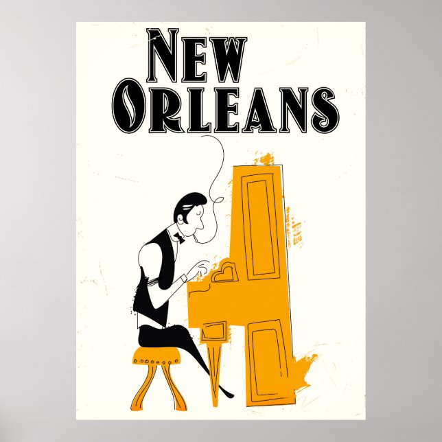 Póster New Orleans Honky Tonk (Frente)
