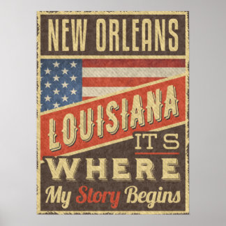 Póster New Orleans Louisiana