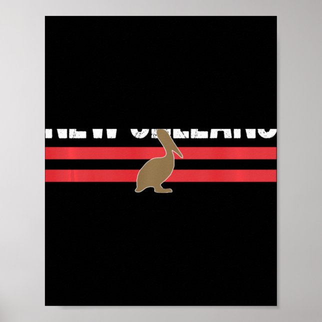 Póster New Orleans Native Pelican Local Standard New Orle (Frente)