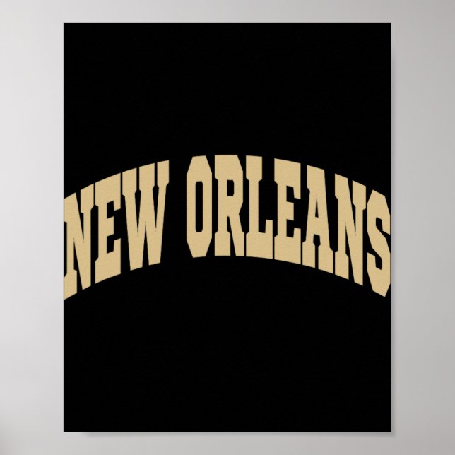 Póster New Orleans - Throwback Design - Clic  (Frente)