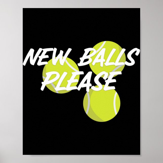 Póster New Please Funny Tennis  (Frente)