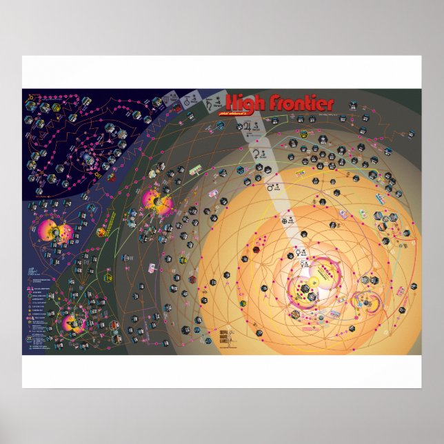 Póster New PosterMap, 3ª edición High Frontier, noviembre (Frente)