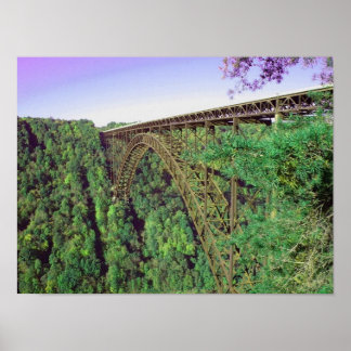 Póster New River Gorge Bridge - West Virginia