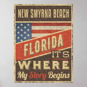Póster New Smyrna Beach Florida