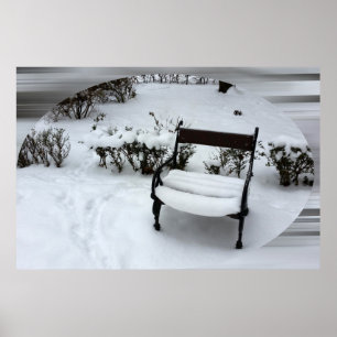 Póster New snow on the armchair