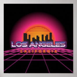 Póster New Wave Retro Los Angeles