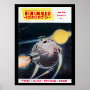 Póster New Worlds 059 (1957-05.Nova)_Pulp Art