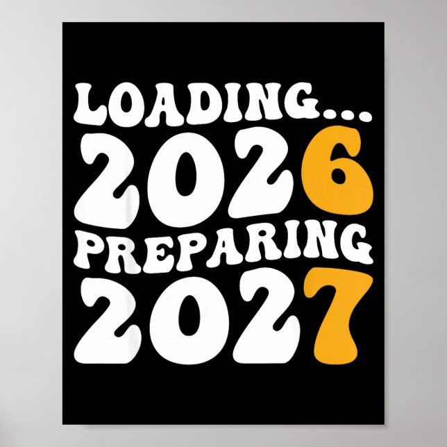 Póster New Year 2026 Shirt Funny 67 Meme Six Seven  (Frente)