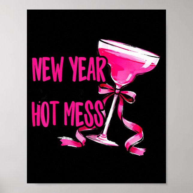 Póster New Year Same Hot Mess Happy New Year 2026 Party  (Frente)