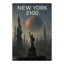 New York 2100: Futuristic Skyline
