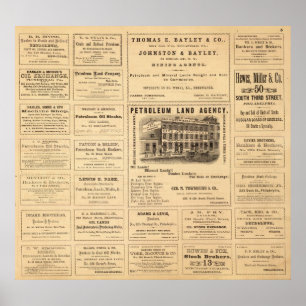 Póster New York and Pennsylvania Oil Advertisements