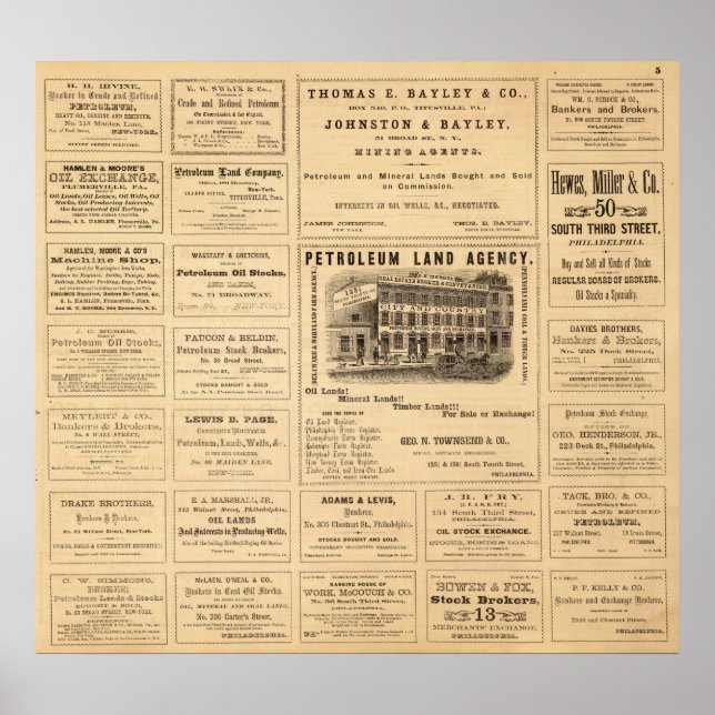 Póster New York and Pennsylvania Oil Advertisements (Frente)