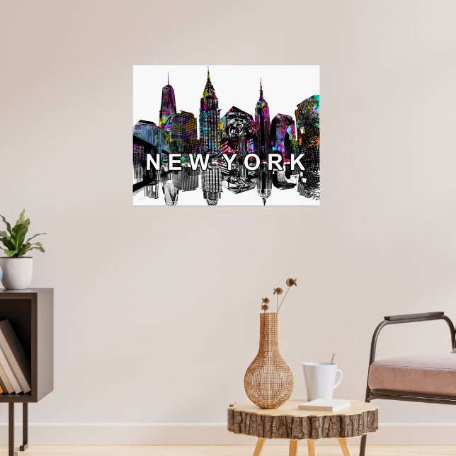 Póster New York City in graffiti (Salón 3)