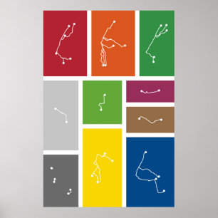 Póster New York City - paletas del tránsito