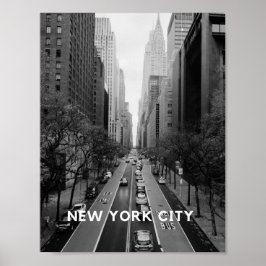 Póster New York City Poster Wallart black-white Streetart