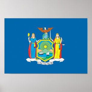 Póster NEW  YORK Flag -