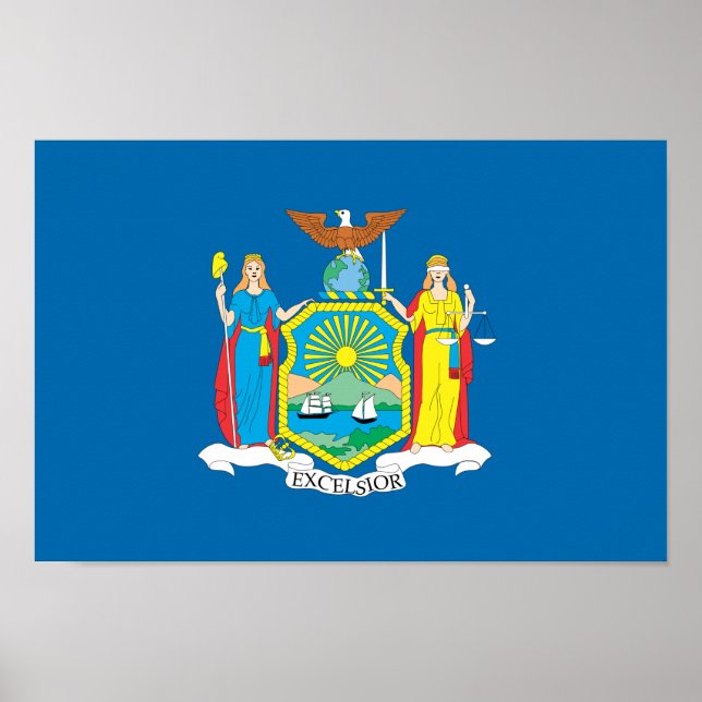 Póster NEW  YORK Flag - (Frente)