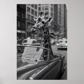Póster New York Giraffe