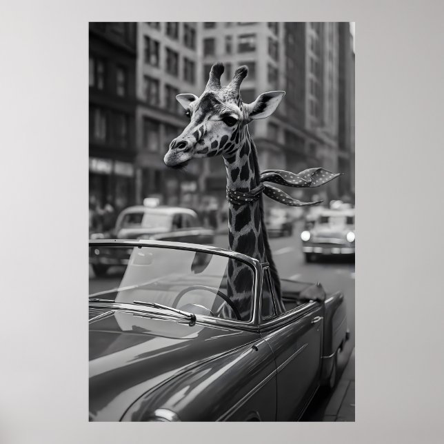 Póster New York Giraffe (Frente)