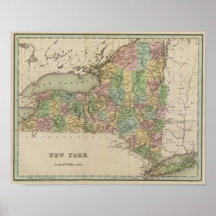 Póster New York map