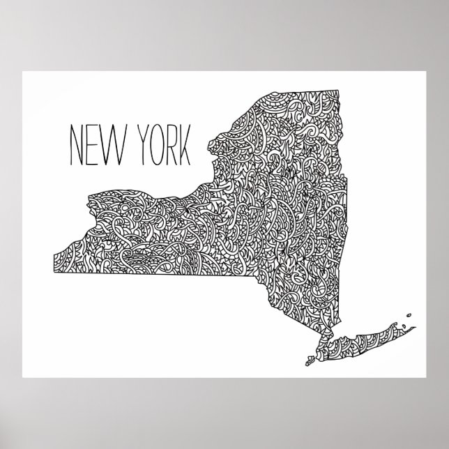 Póster New York Map (Frente)