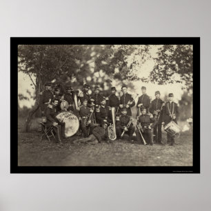 Póster New York Militia Military Band, Arlington, VA 1861