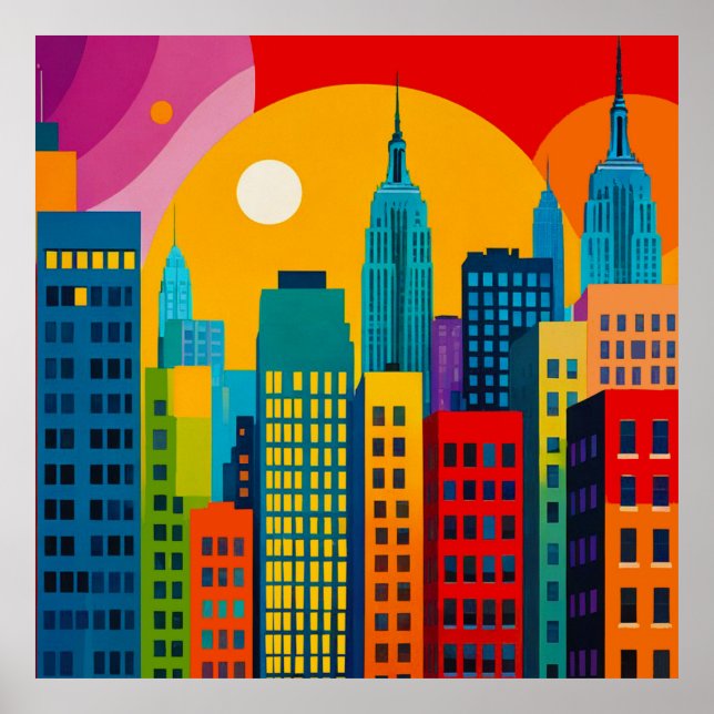Póster New York Pop Art (Frente)