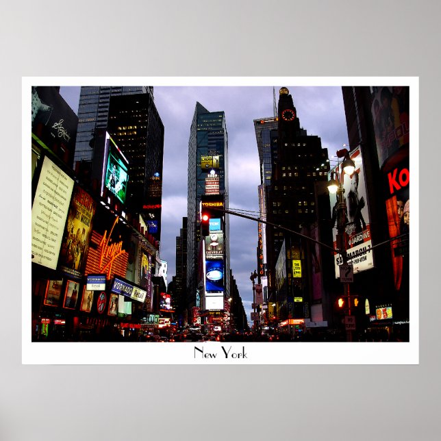 Póster New York Poster Times Square Night NYC Souven (Frente)