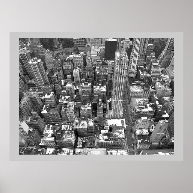Póster New York Print New York Manhattan Poster Cityscape (Frente)