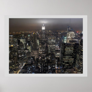 Póster New York Print New York Manhattan Poster Cityscape