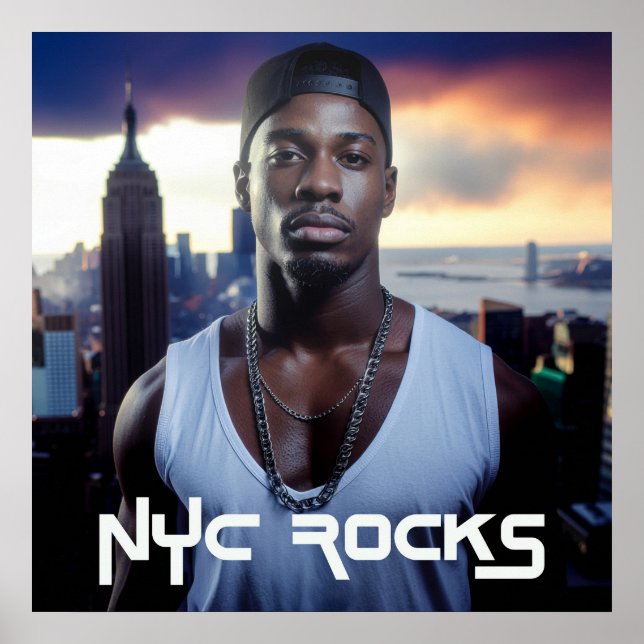 PÓSTER NEW YORK ROCKS - NYC (Frente)