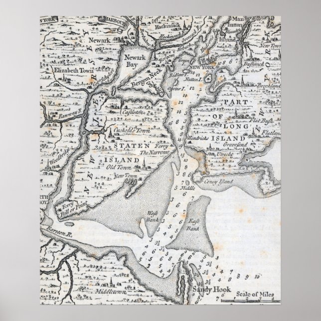 Póster New York | Siglo XVIII Medio (Frente)