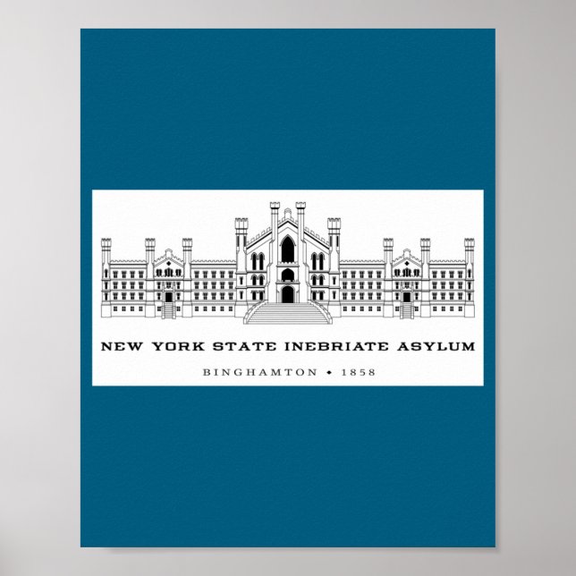 Póster New York State Inebriate Asylum Binghamton 1858 _1 (Frente)