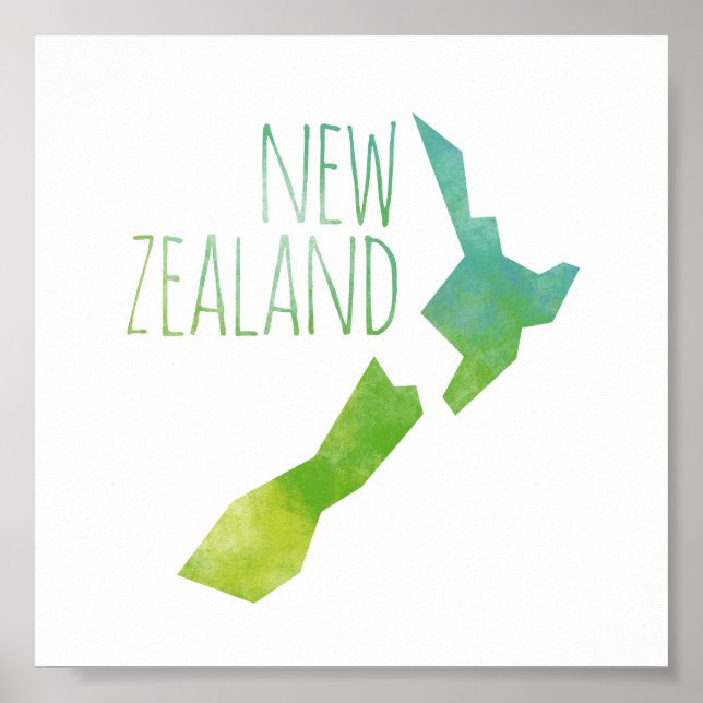 Póster New Zealand (Frente)