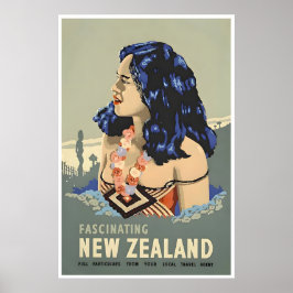 Póster New Zealand Art Travel Poster Print (TR139)a