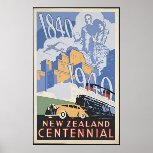 Póster New Zealand Centennial