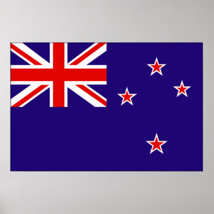 Póster New Zealand Flag