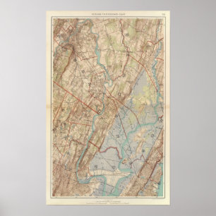 Póster Newark and Paterson, New Jersey