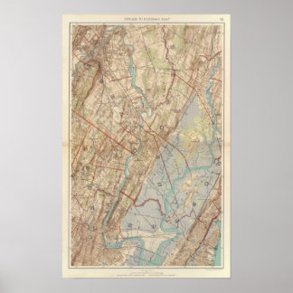 Póster Newark and Paterson, New Jersey