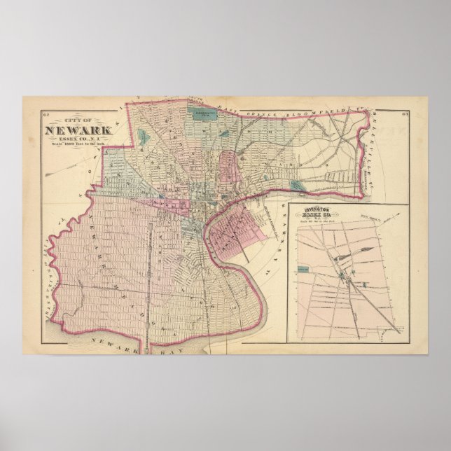 Póster Newark, NJ (Frente)