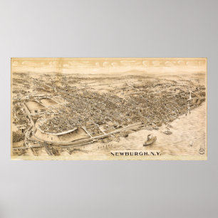 Póster Newburgh, Nueva York (c1900)