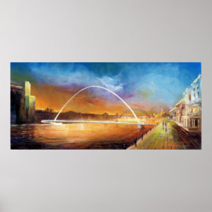 Póster Newcastle upon Tyne Print