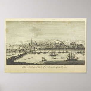 Póster Newcastle Upon Tyne - Vintage England